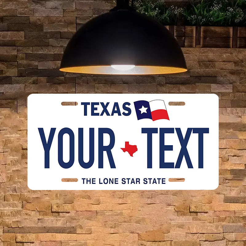 Lake Life Texas License Plate