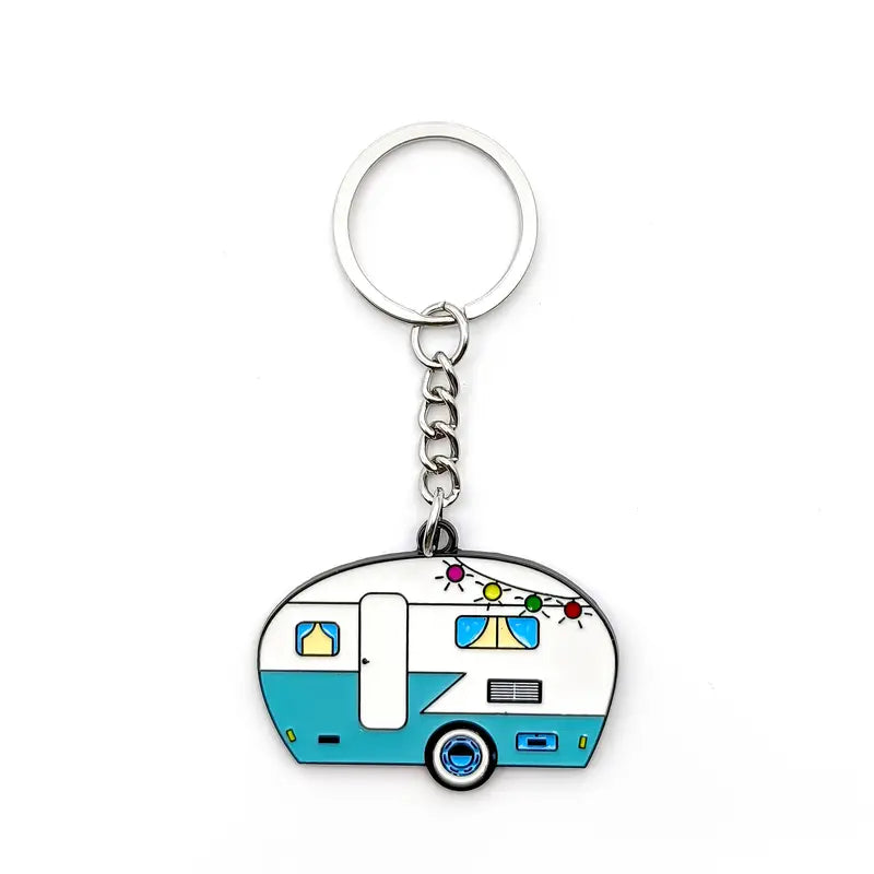 String Lights + Retro Camper Keychain
