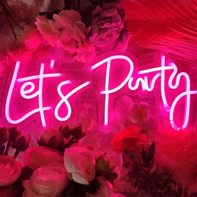 Let's Party Neon Sign
