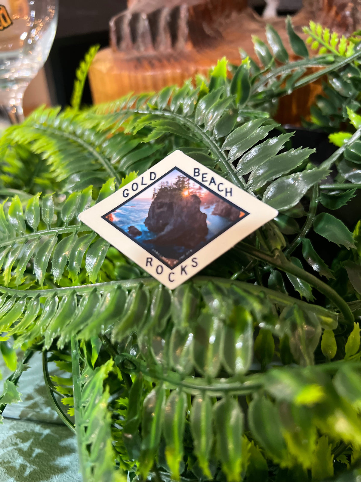 Gold Beach Rocks Sticker