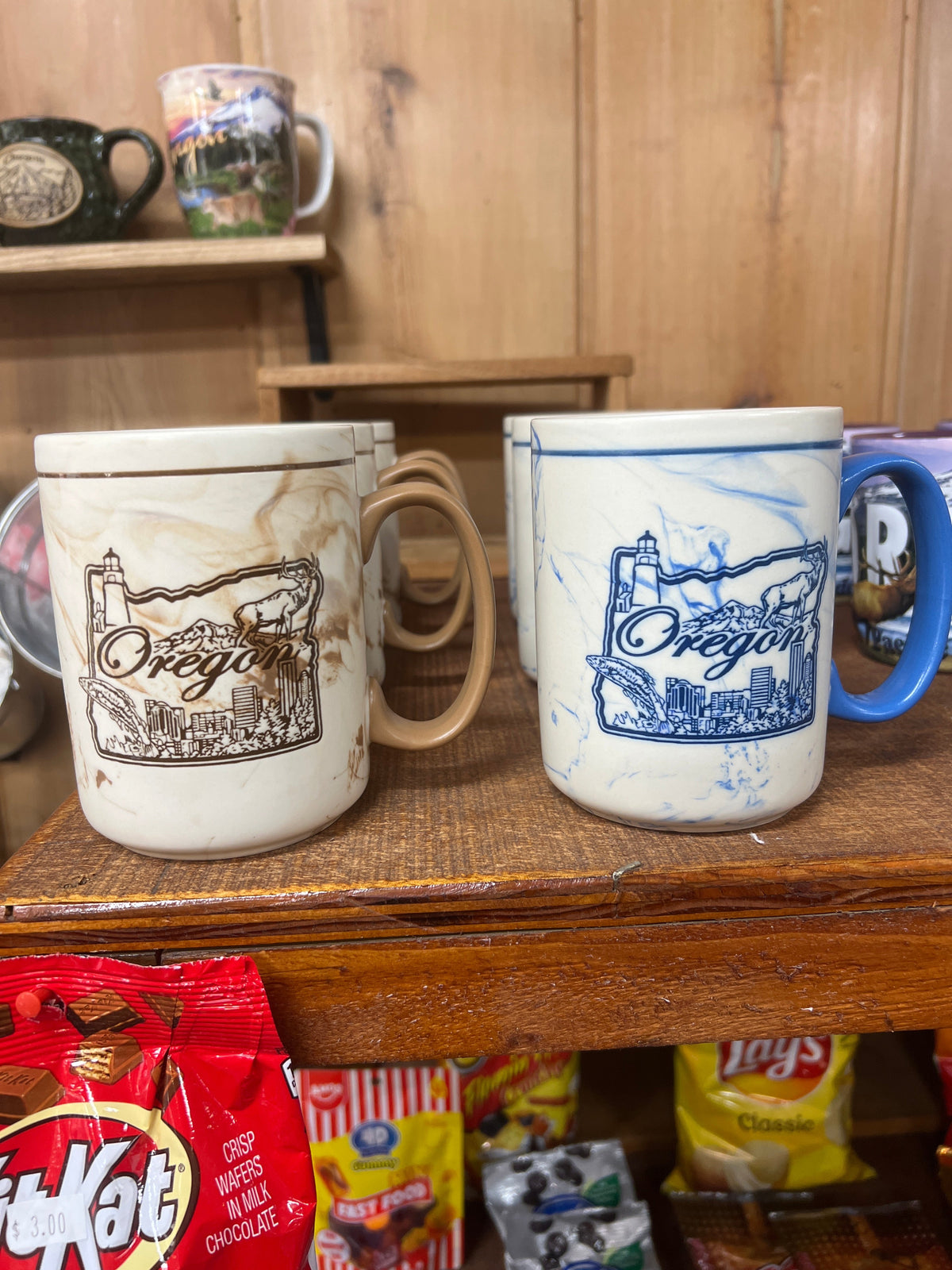 Oregon Map Marbled Mug
