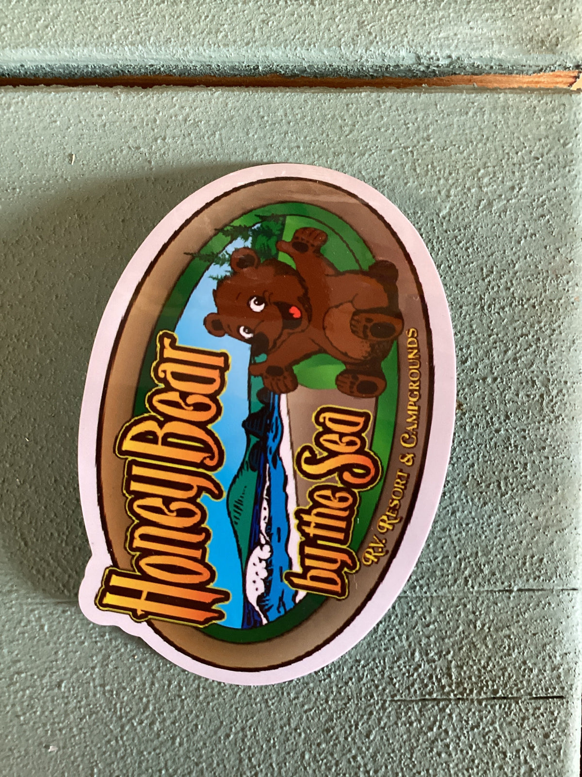Honey Bear by the Sea Logo Sticker
