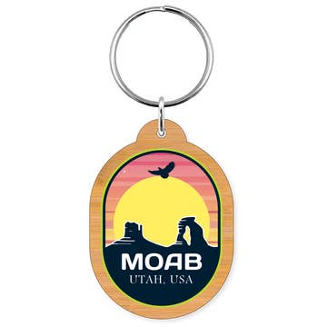 Sunset Bamboo Keychain