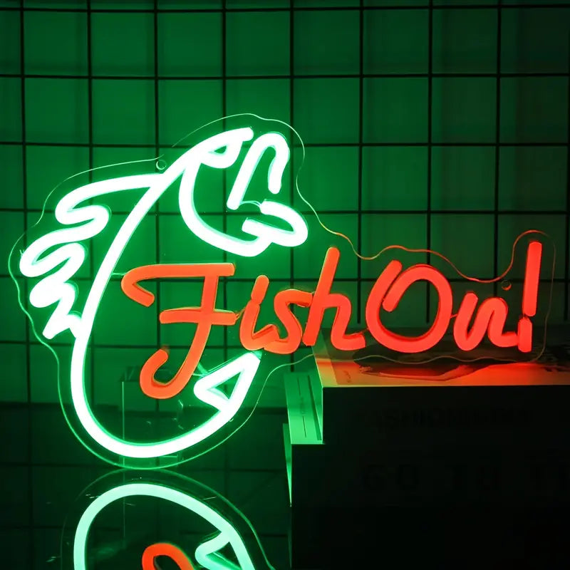 Fish On Neon Sign