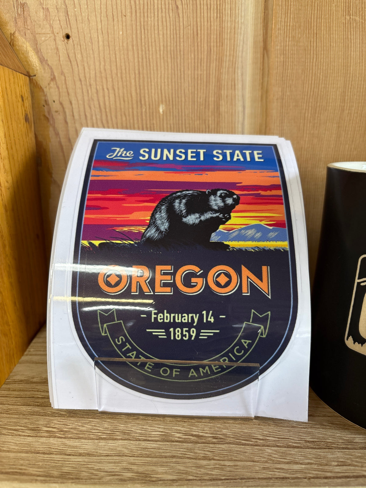 Large Oregon Beaver Sticker