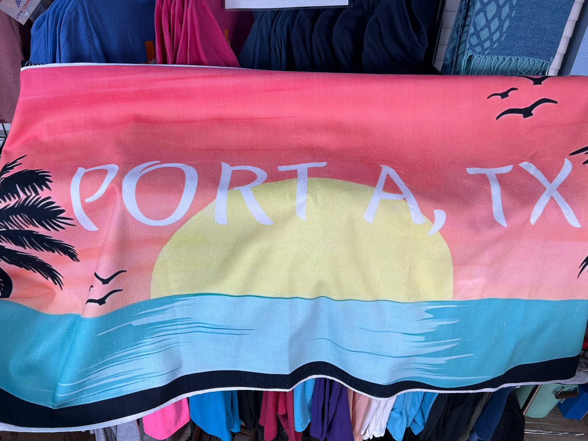 Port A, TX Beach Towel