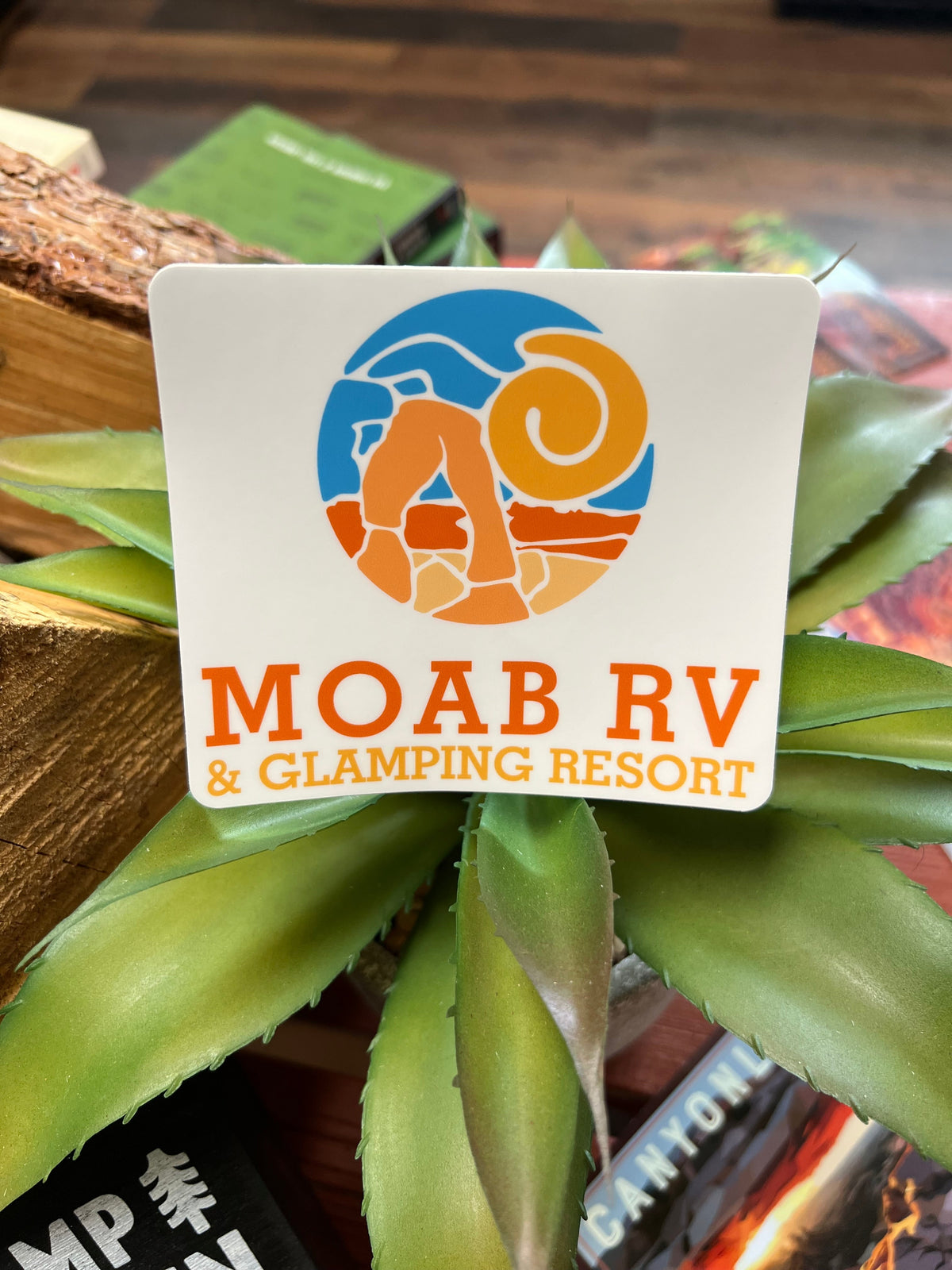 RV & Glamping Logo Sticker