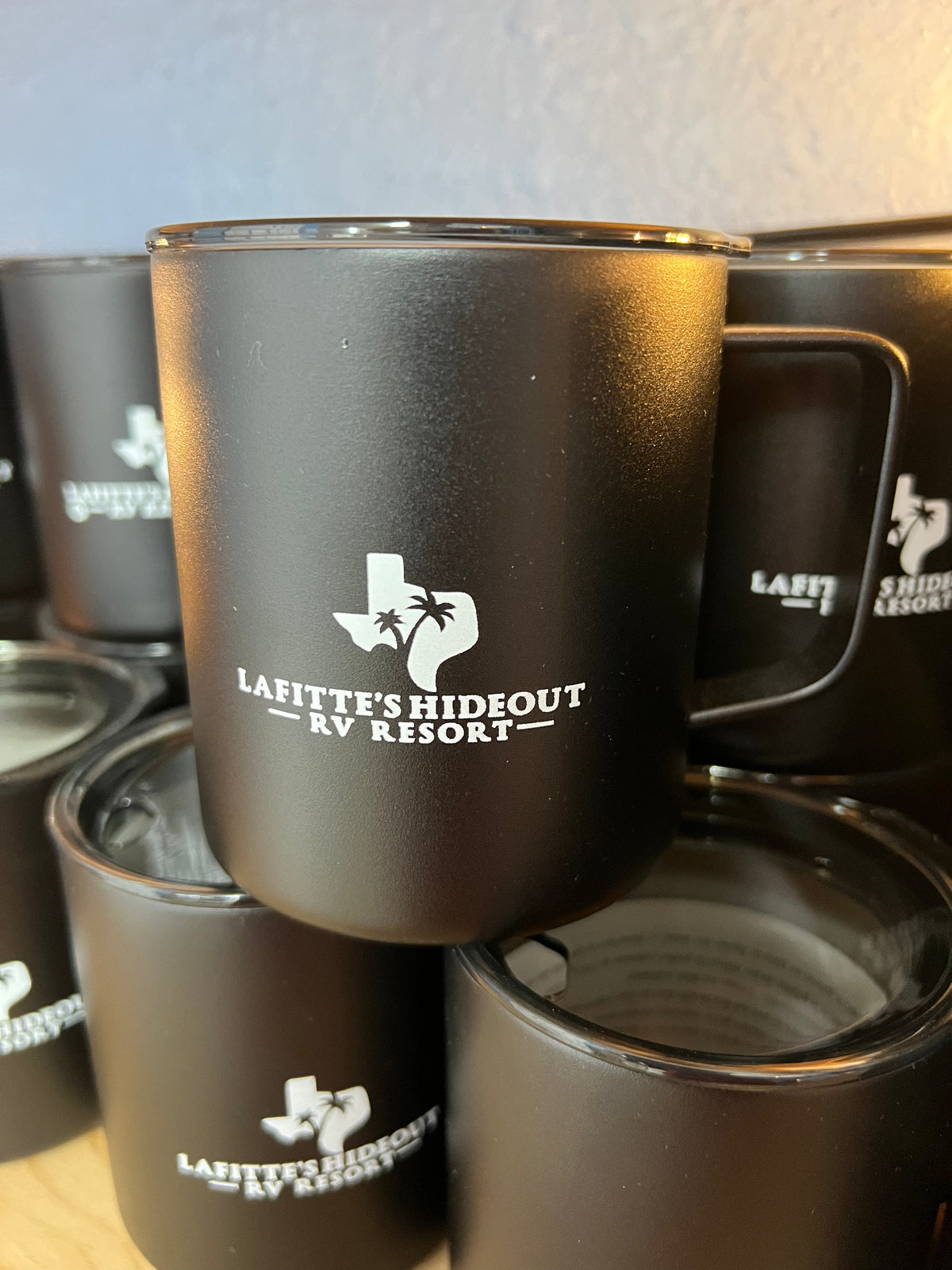 LaFitte's Hideout Logo Insulated Mug (Black)