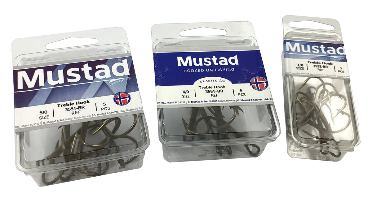 #6 Mustad Treble Hooks