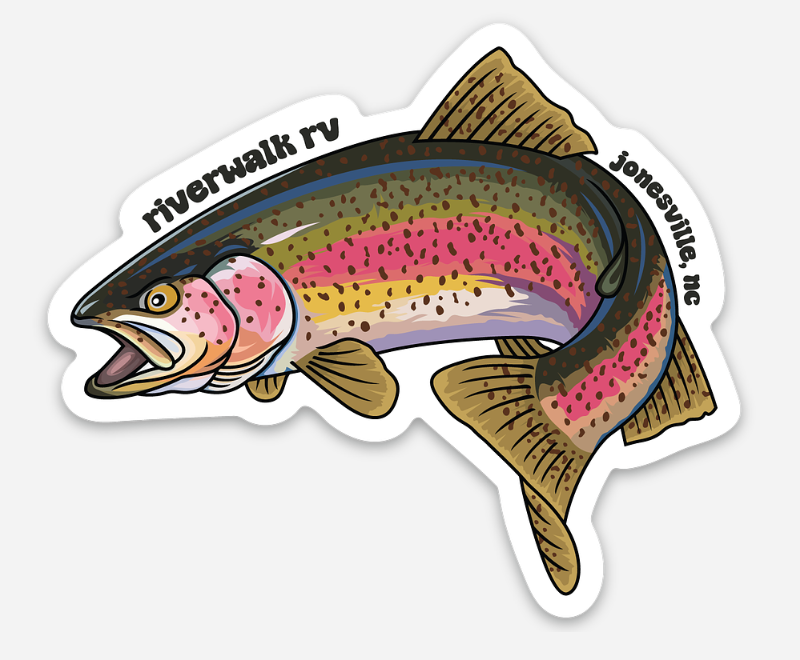 Trout - Riverwalk RV - Jonesville, NC Sticker