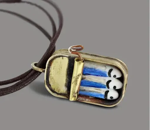Sardines in a Box Necklace