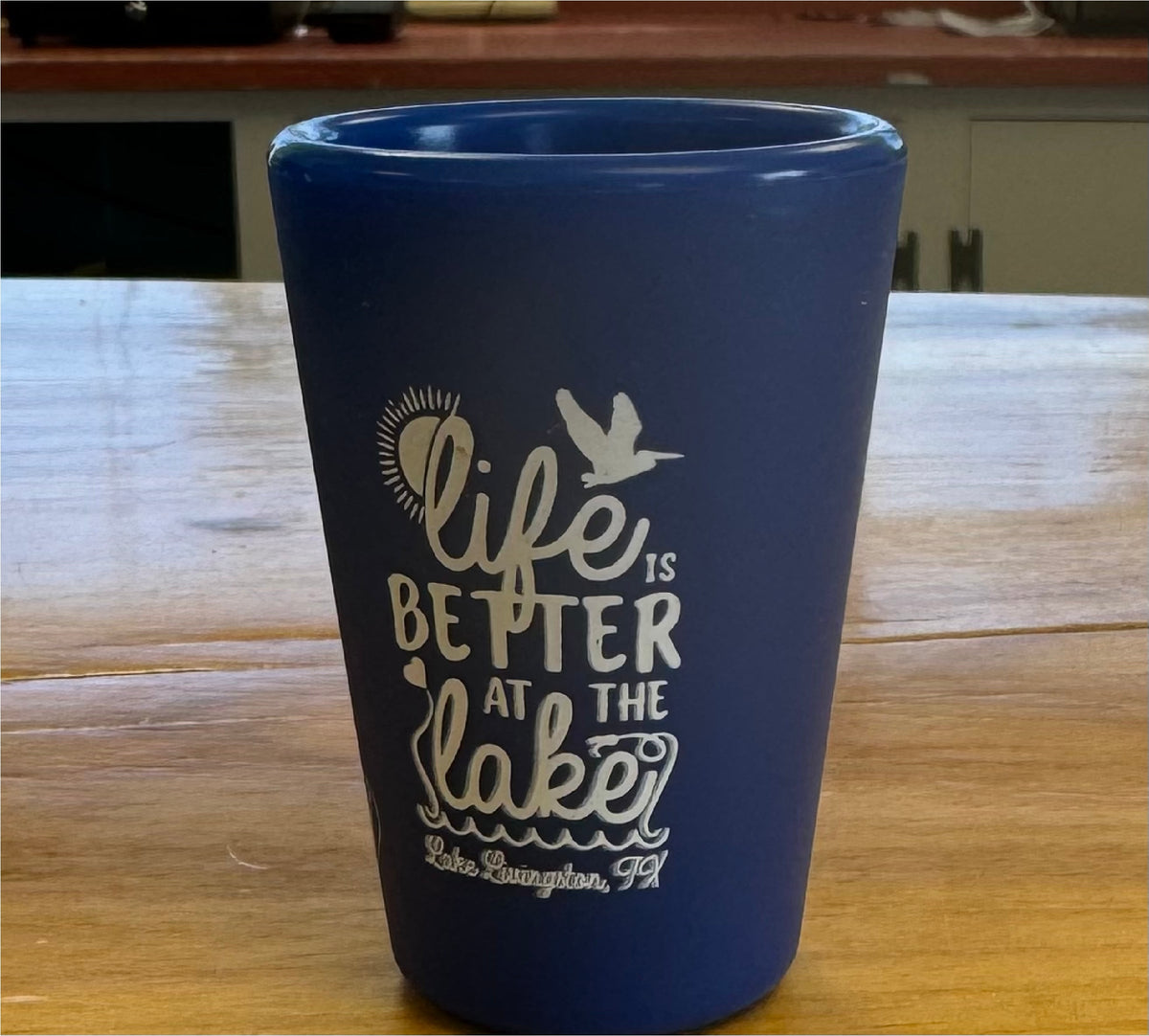 Life is Better at the Lake - Lake Livingston, TX Silipint 1.5 oz. Shot Glass