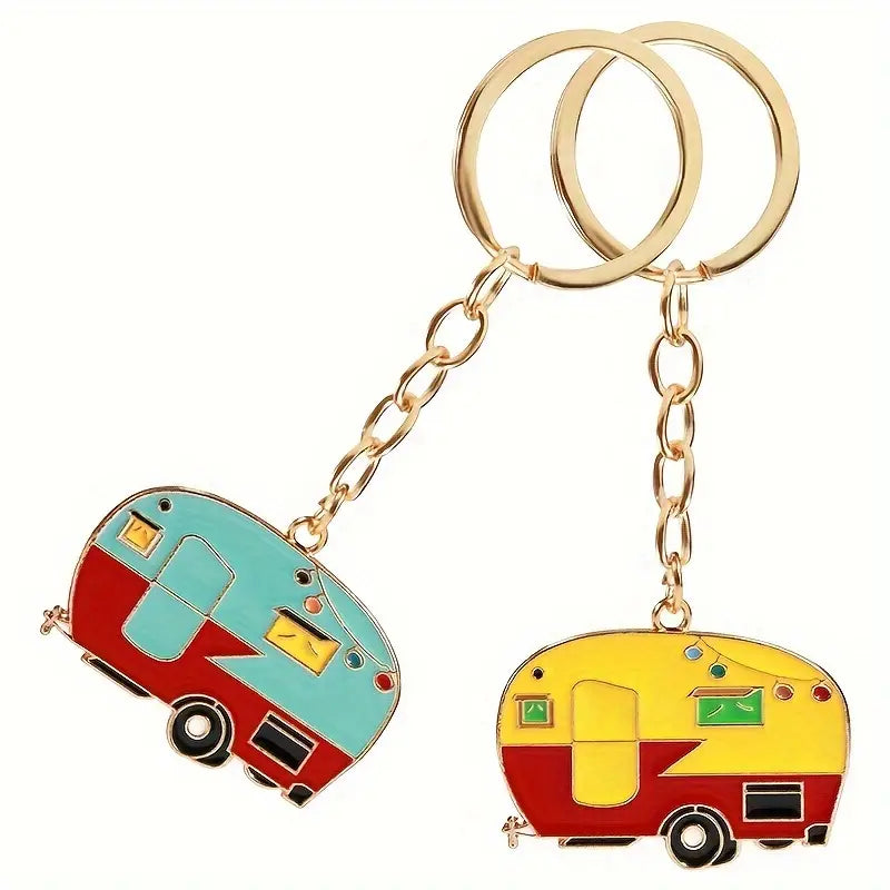 Vintage Camper Keychain