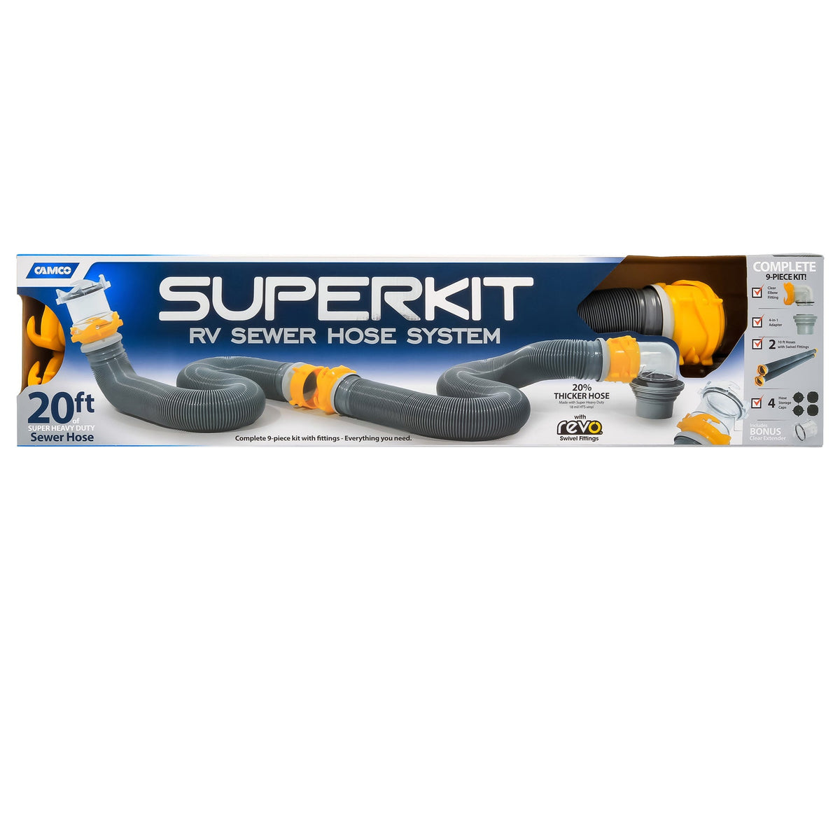 Camco Superkit Sewer Hose 20'