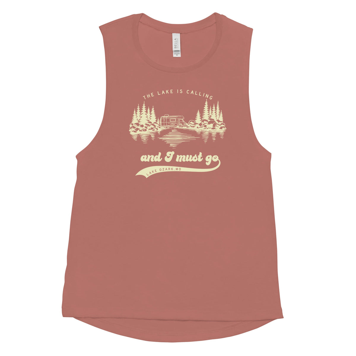 The Lake is Calling and I Must Go Lake Ozark, MO Women's Yoga Tank