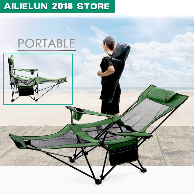 outdoor furniture chair foldable stool folding stool sillas camping foldable chair muebles Folding Camping Chair with Footrest