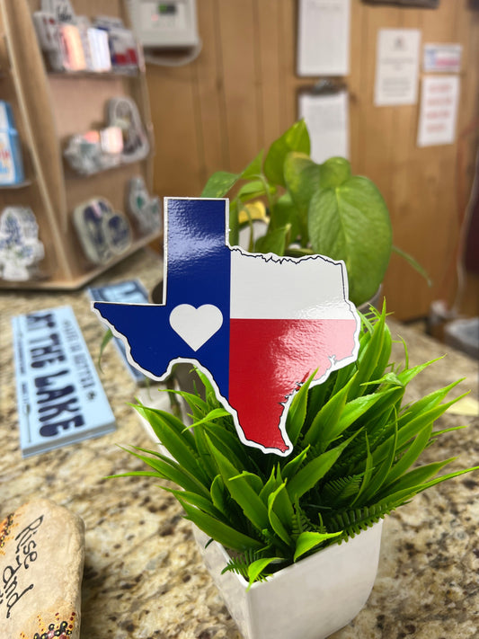 Heart Texas Sticker