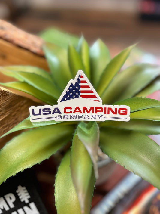 USA Camping Company Logo Sticker