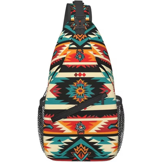 Southwestern Print Shoulder Bag