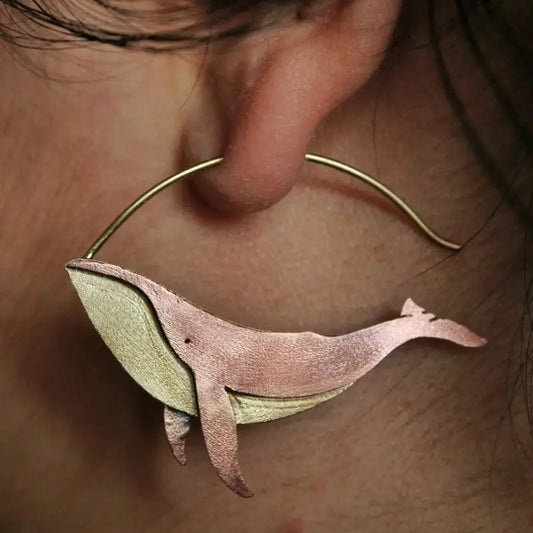 Whale Earrings