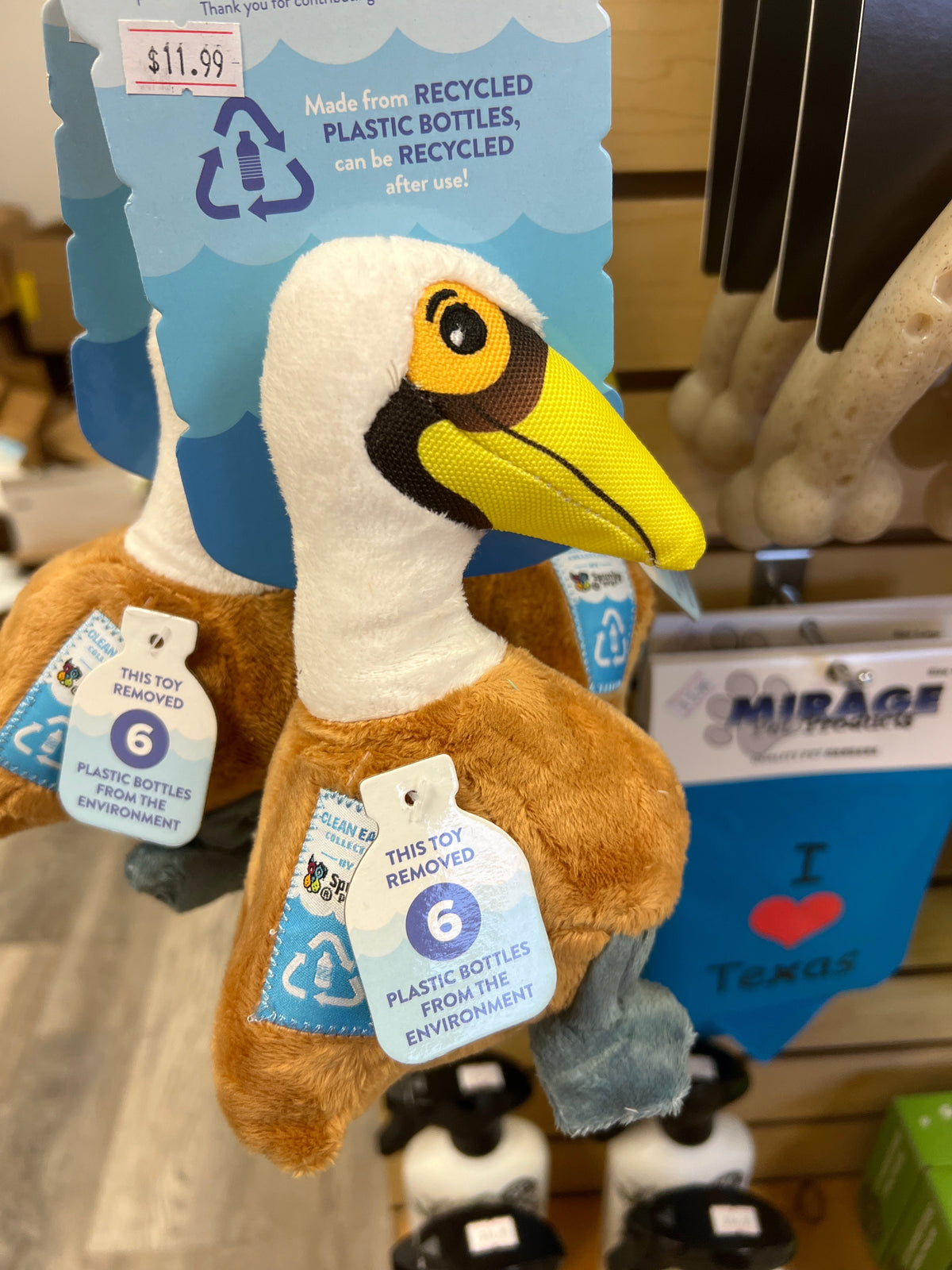 Clean Earth Pelican Dog Toy