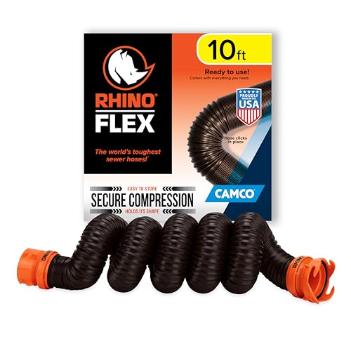 Rhinoflex 10' RV Sewer Kit Extension Camco
