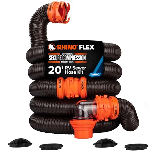 20' RhinoFlex RV Sewer Hose Kit