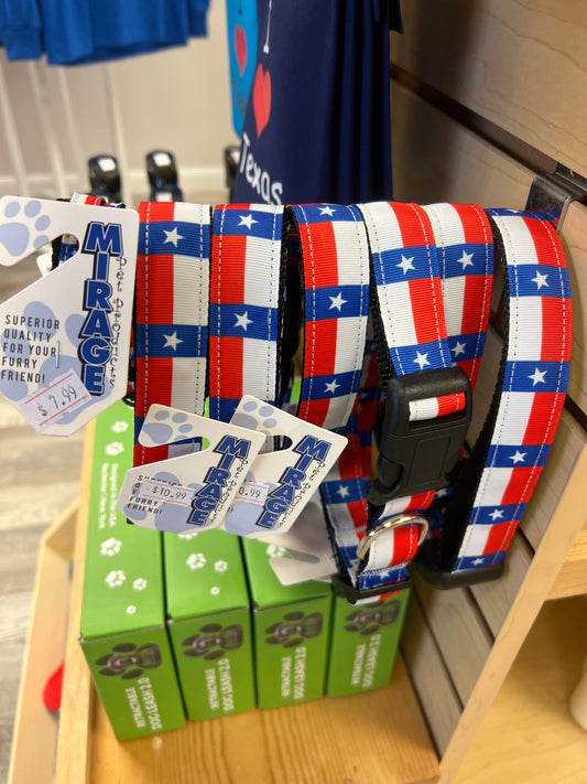Texas Flag Dog Collar