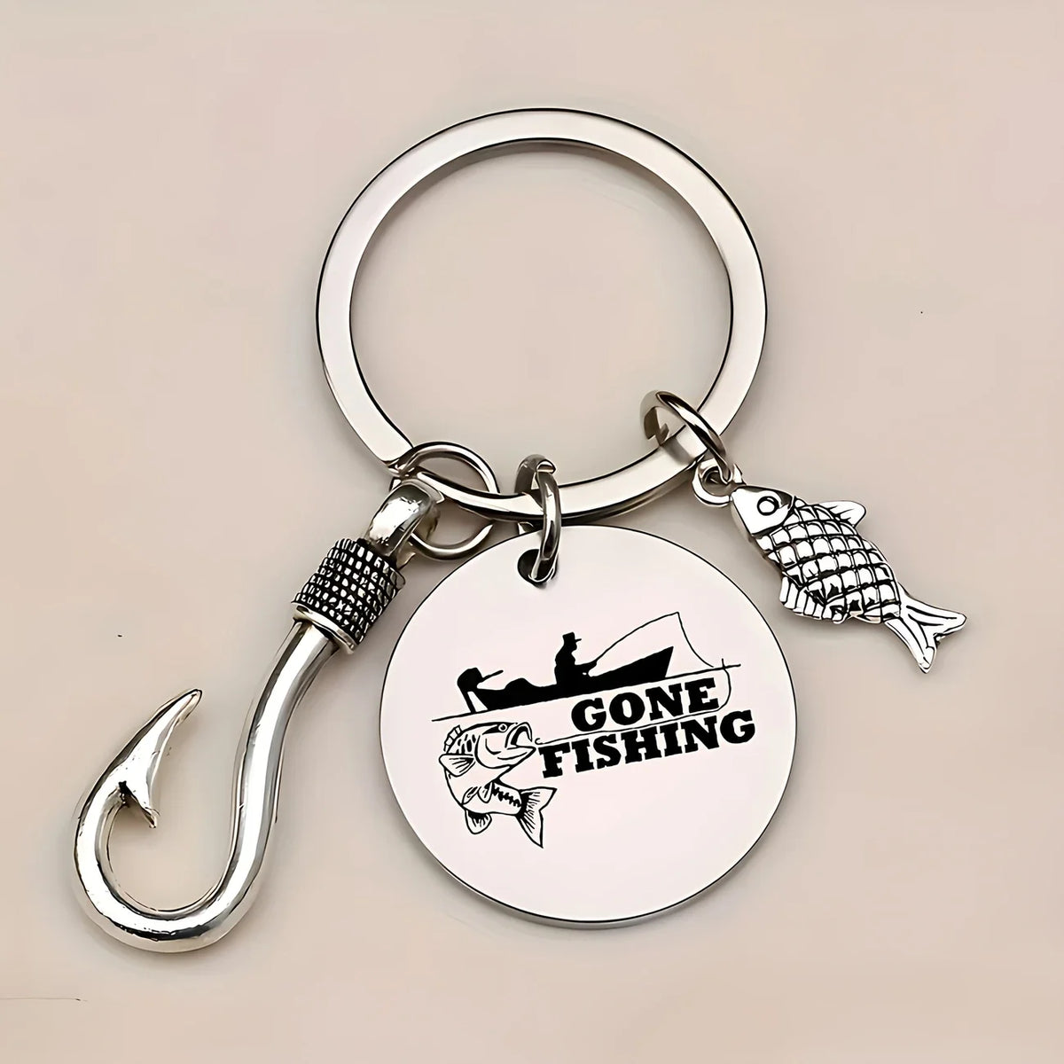 Gone Fishin Keychain