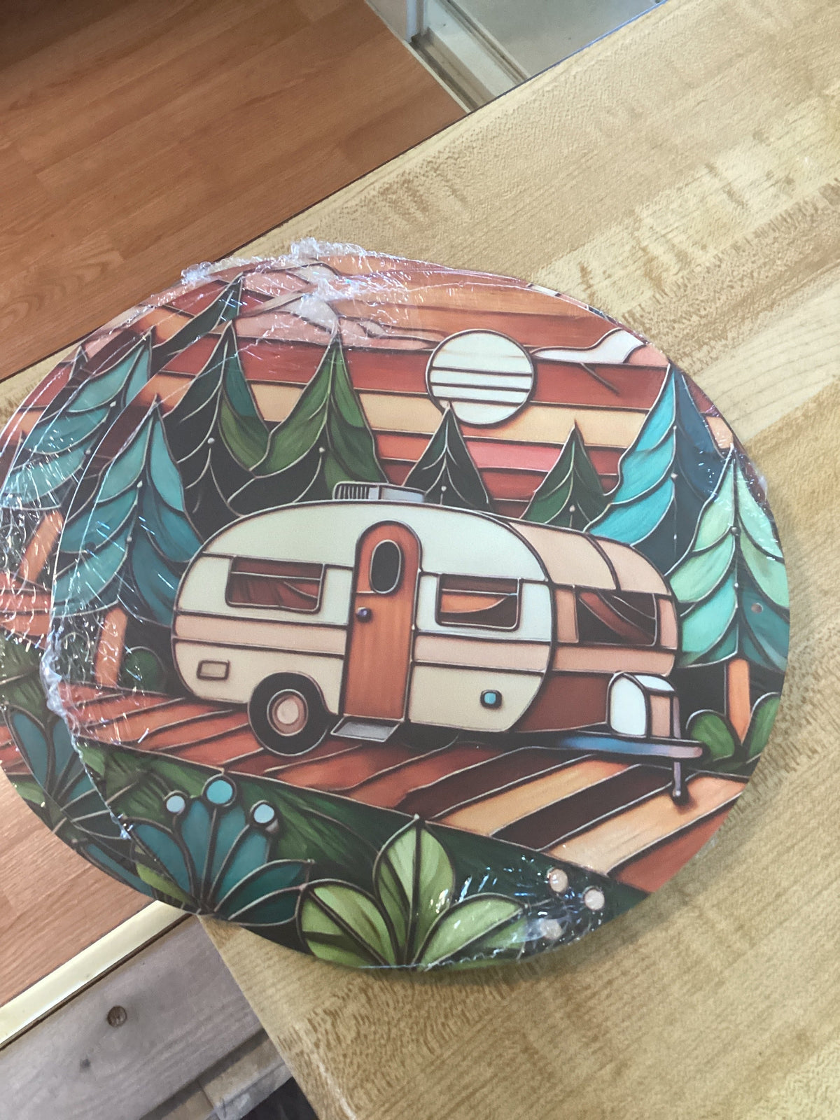 Trailer metal sign