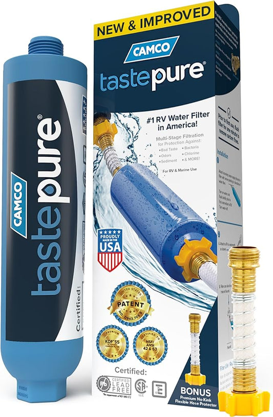 Camco TastePURE RV Inline Water Filter