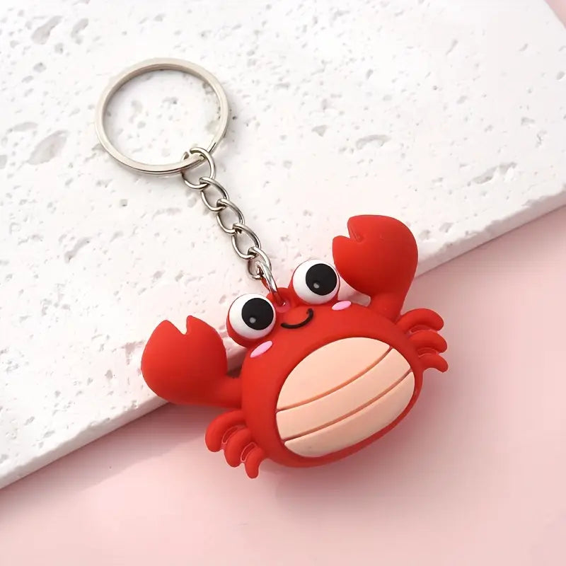 Cute Crab Keychain
