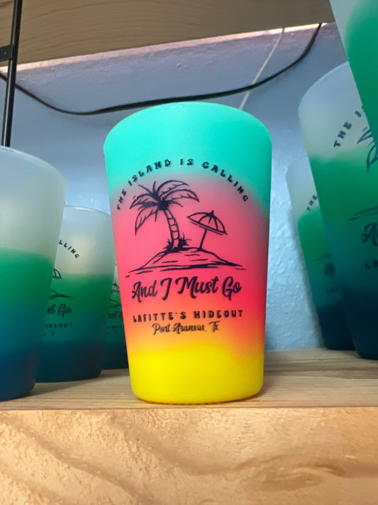 The Island is Calling and I Must Go 1.5 oz. Sili Shot Glass