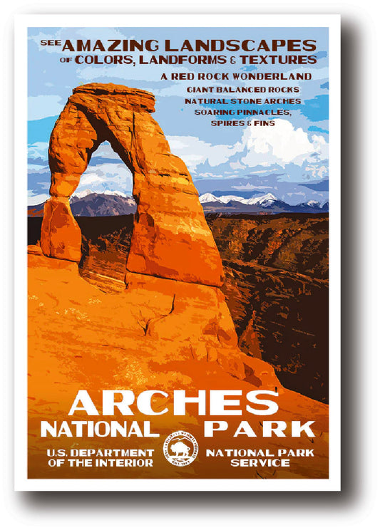 Arches WPA Poster Sticker