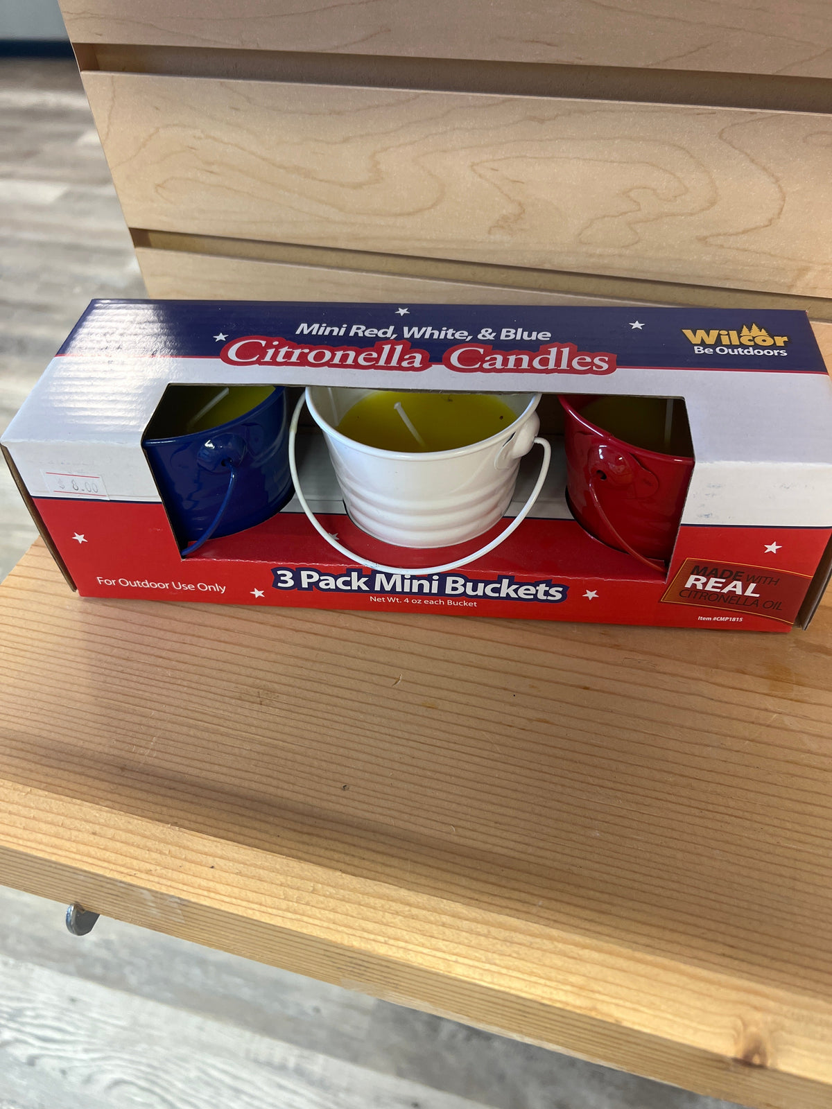 Red, White, and Blue Citronella Candles