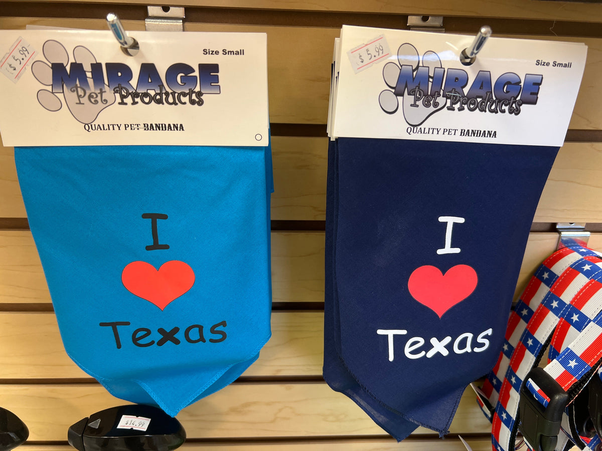 I Heart Texas Dog Bandana