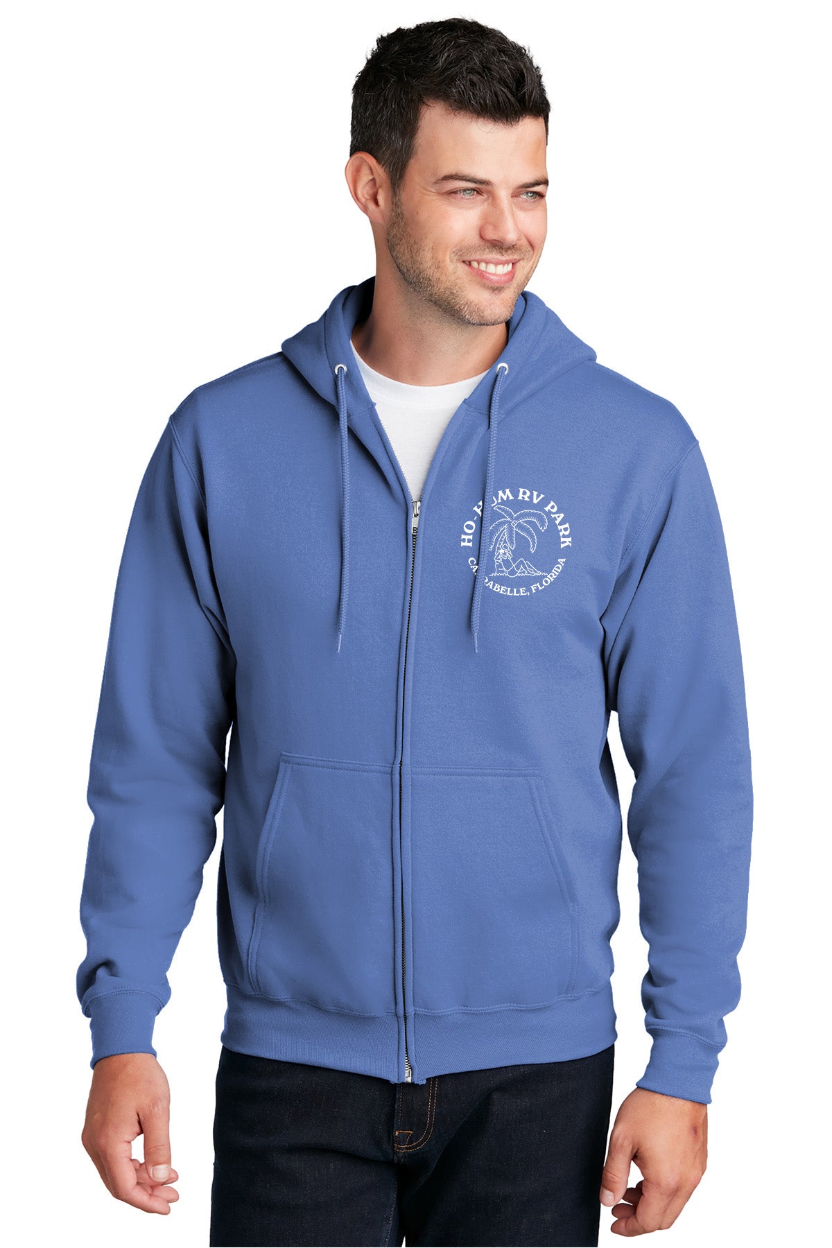 Ho-Hum RV Park Logo Zip Hoodie Sweatshirt