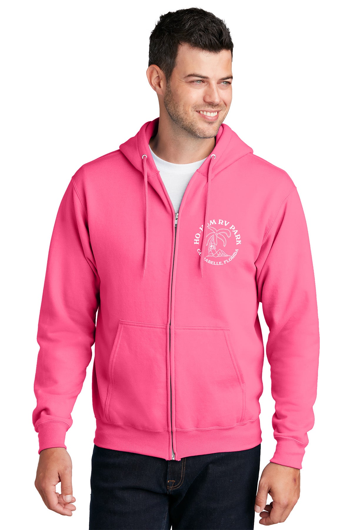 Ho-Hum RV Park Logo Zip Hoodie Sweatshirt