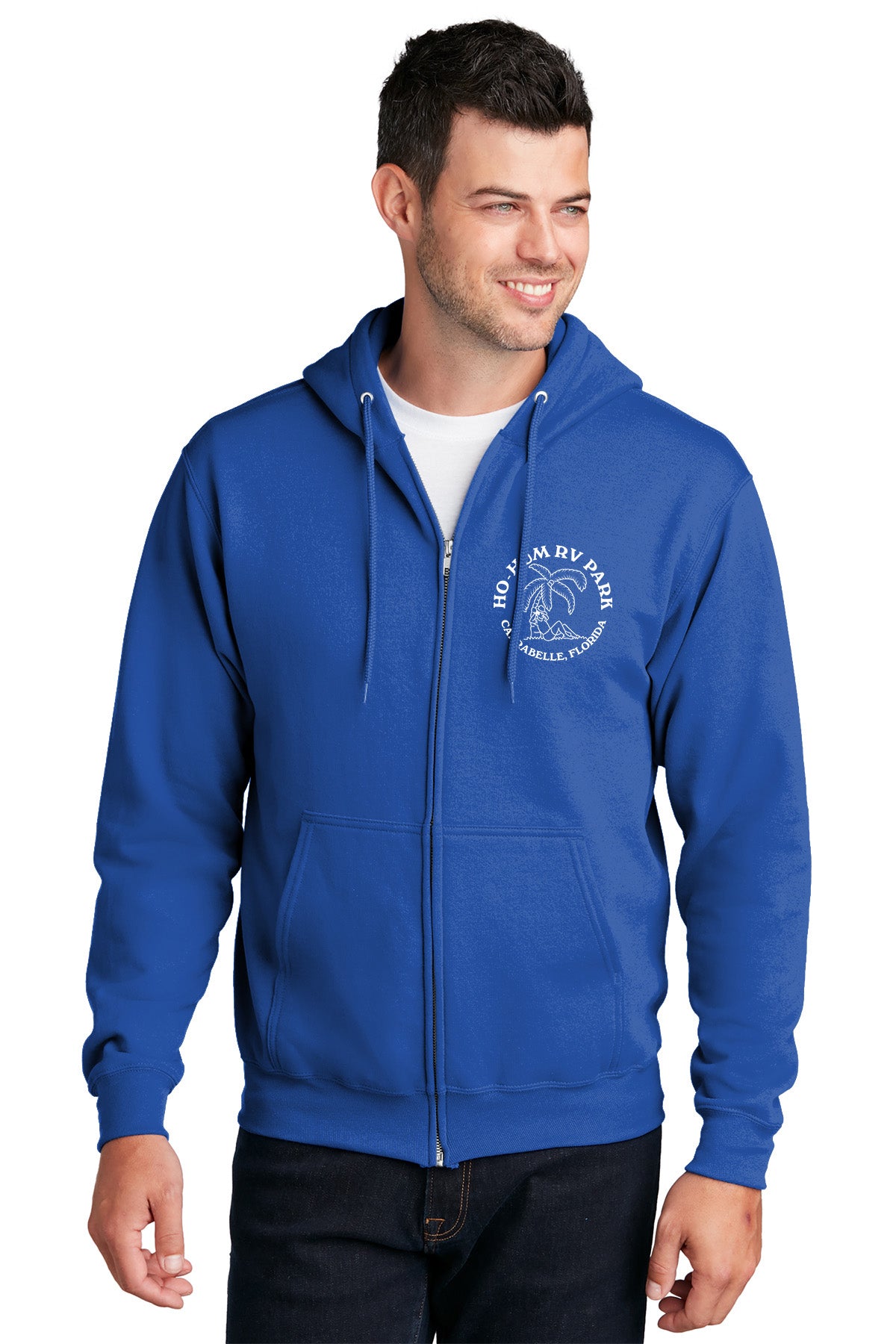 Ho-Hum RV Park Logo Zip Hoodie Sweatshirt