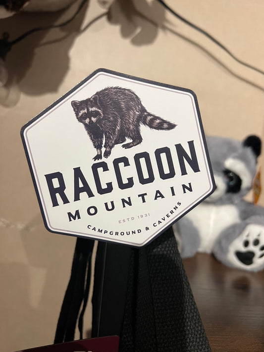 Raccoon Mountain Logo Magnet