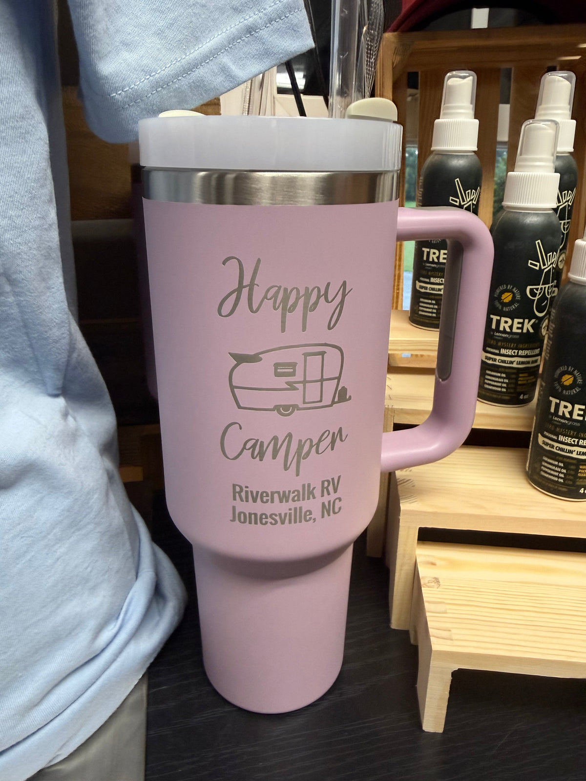 Happy Camper 40 Oz. Tumblers w/ Straw