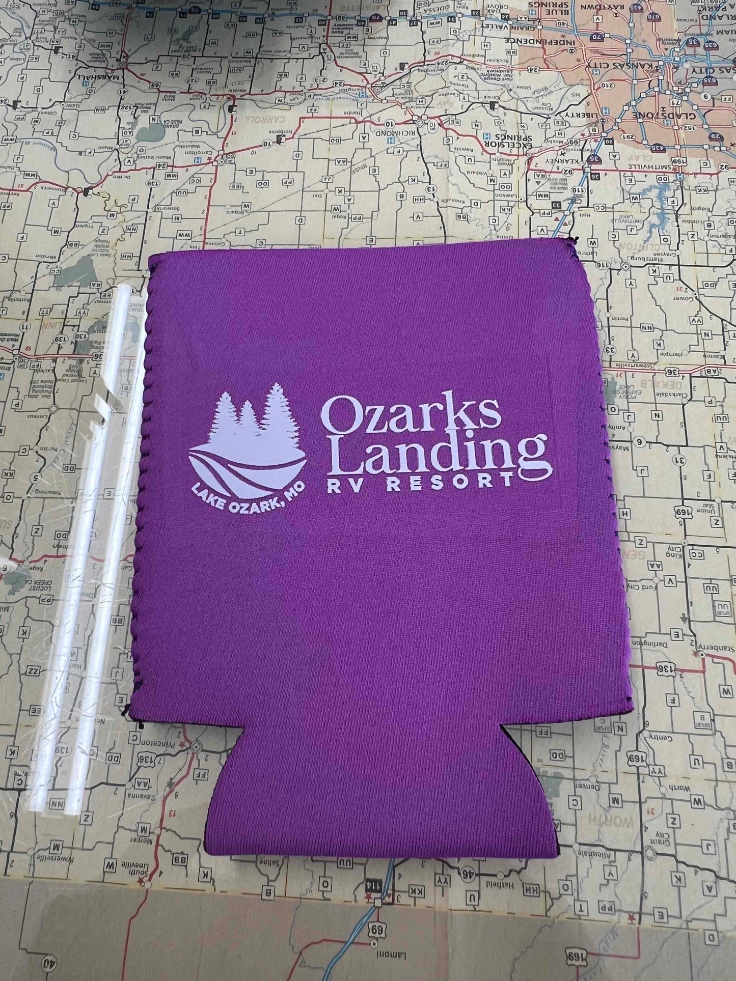 Ozarks Landing Logo Coozie