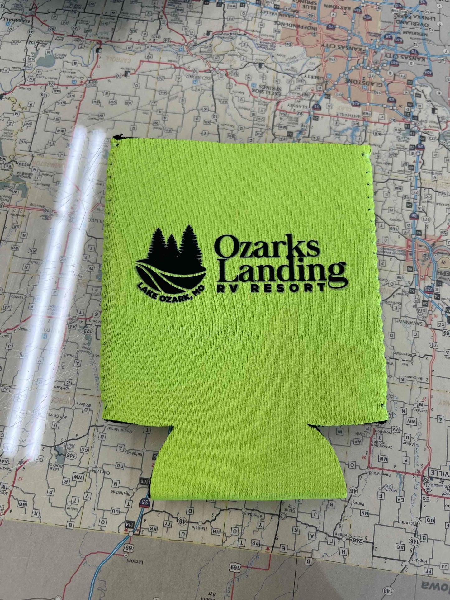Ozarks Landing Logo Coozie