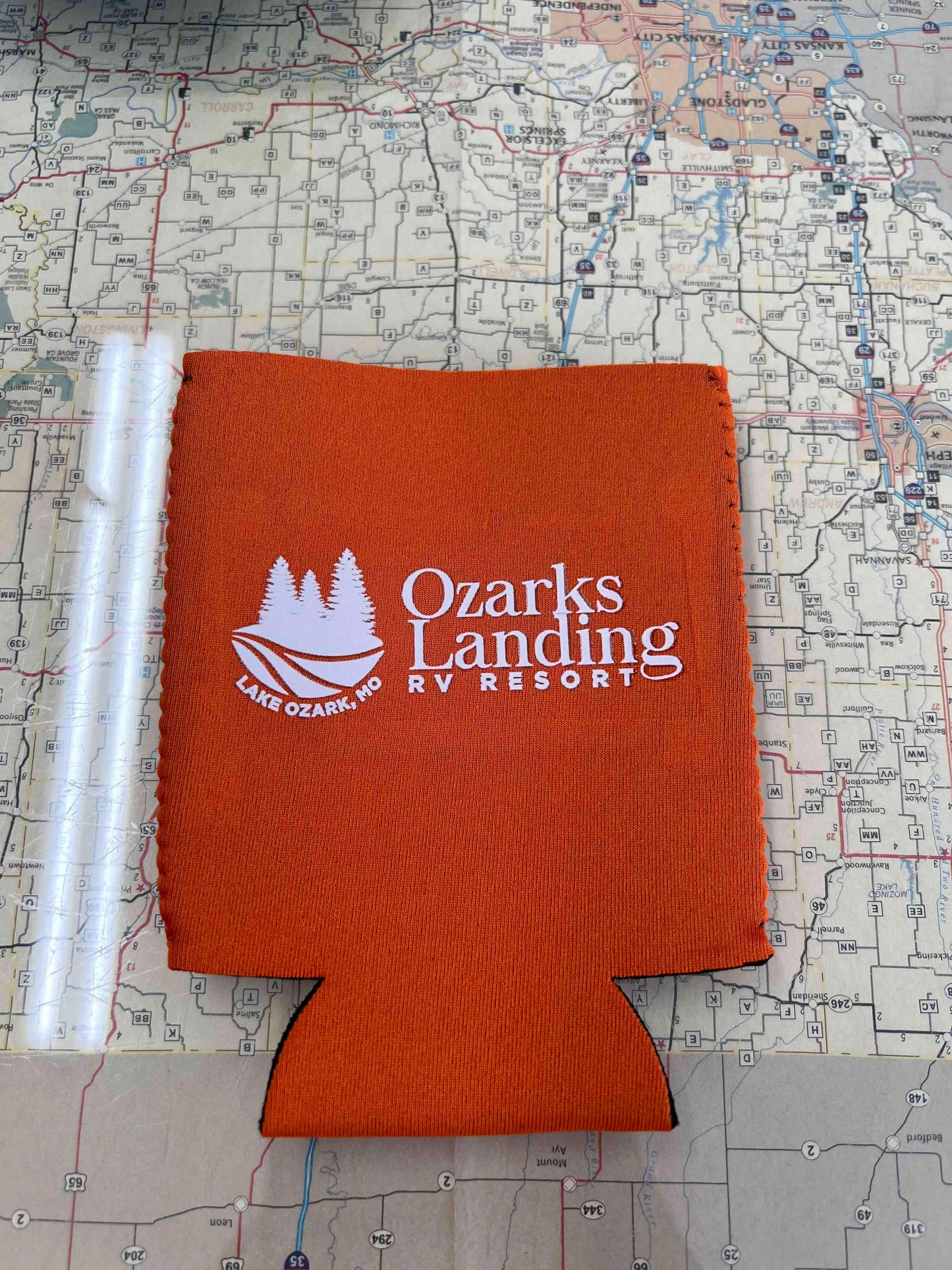 Ozarks Landing Logo Coozie