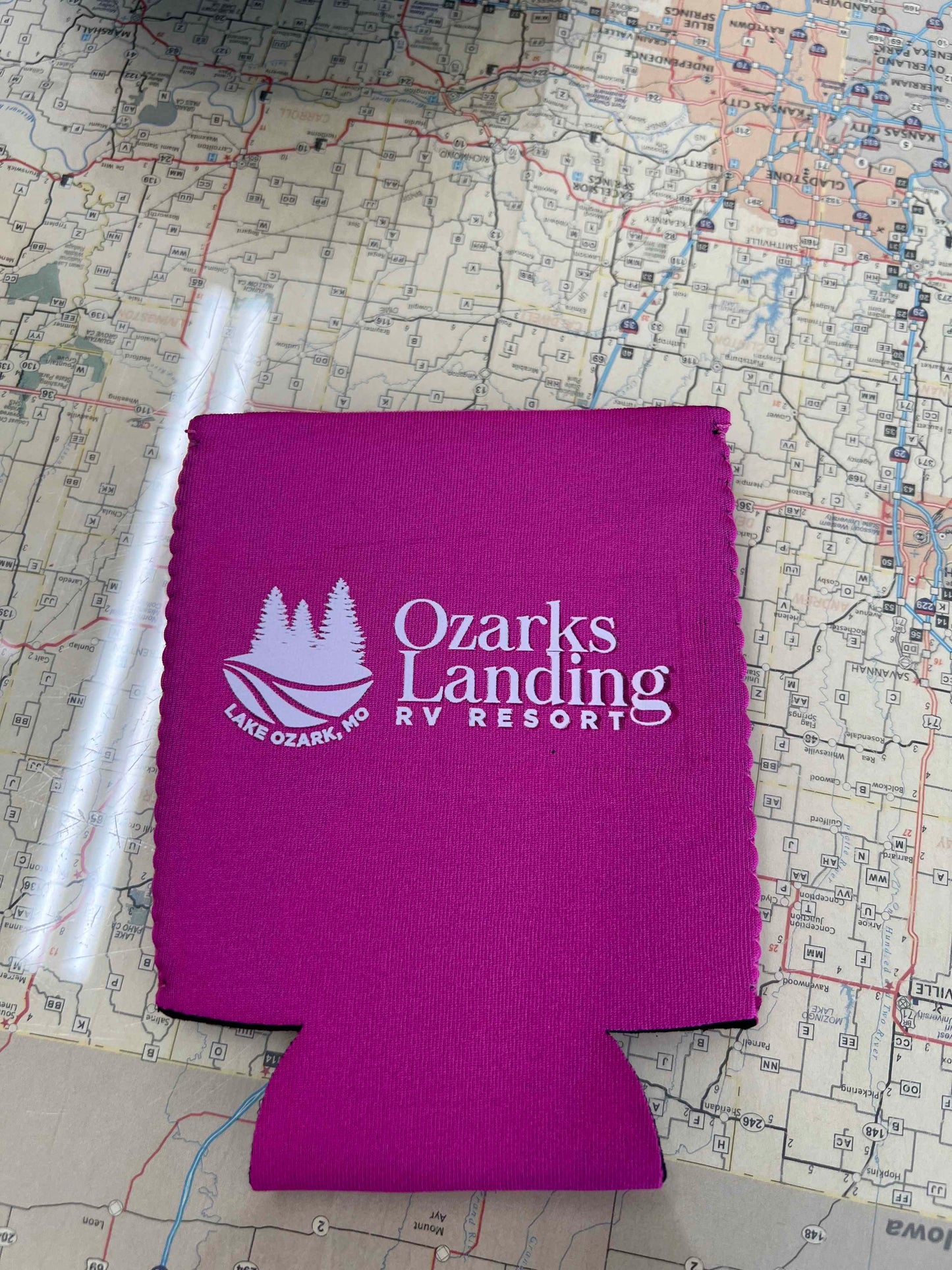 Ozarks Landing Logo Coozie