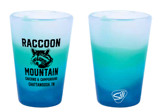 Raccoon Mountain Logo Sili-Shot Glass (1.5 oz)
