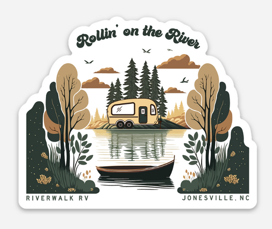 Rollin' on the River - Riverwalk RV - Jonesville, NC Magnet
