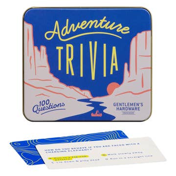 DAMAGED TIN Adventure Trivia