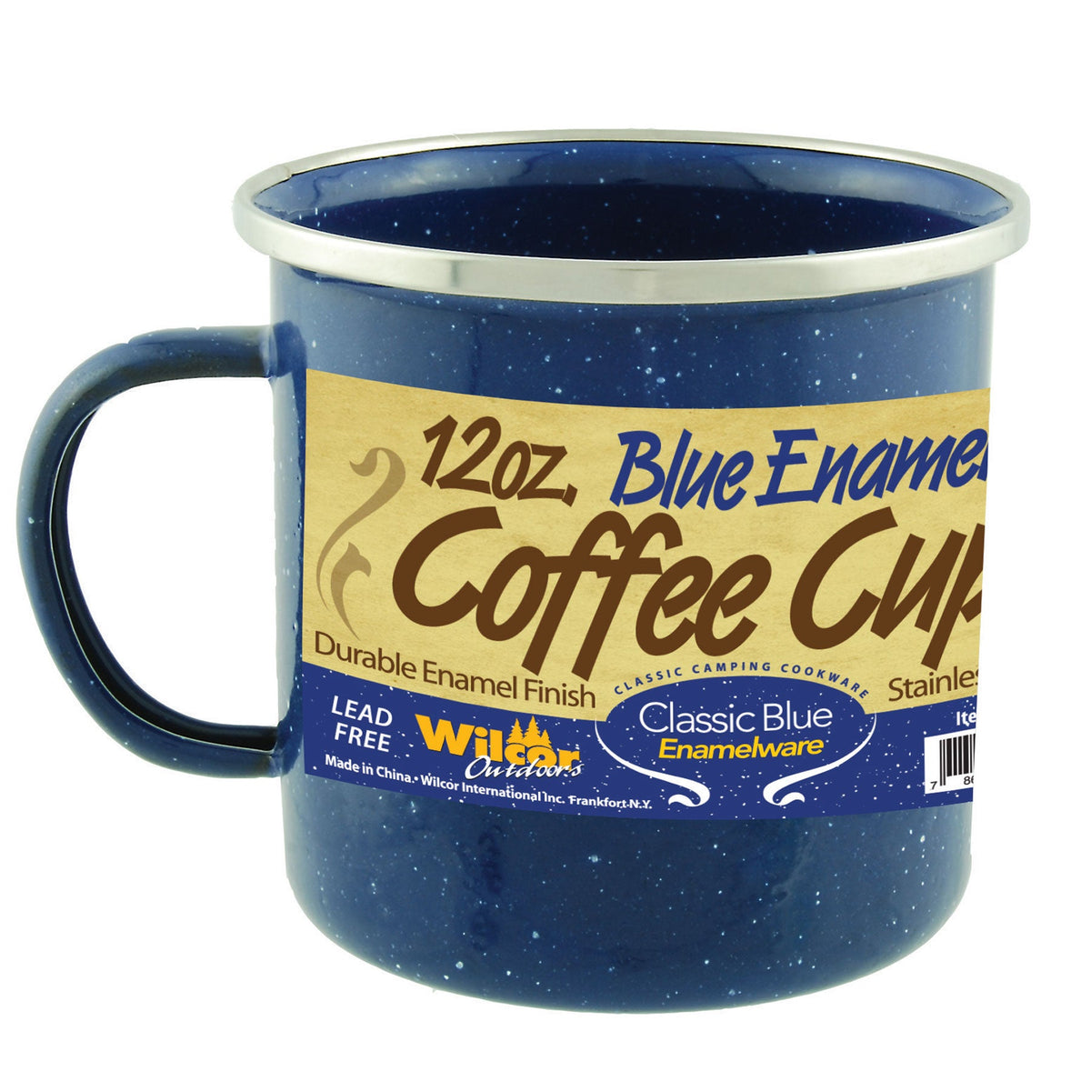Blue Enamel Mug