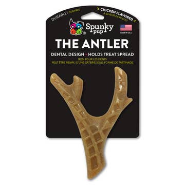 Spunky Pup Elk Antler Dog Toy